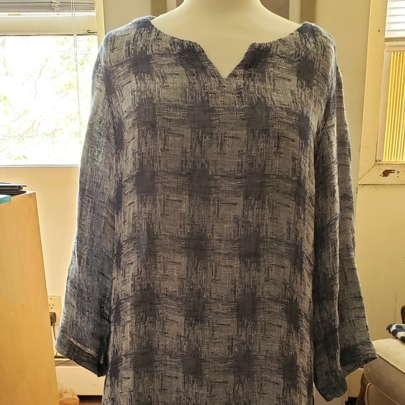 j jill pure jill airy yarn dyed top L - Picture 1 of 4